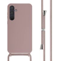 imoshion Siliconen hoesje met koord Samsung Galaxy A55 - Sand Pink