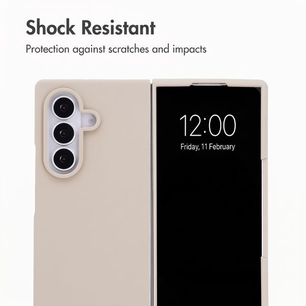 Accezz Liquid Silicone Case with MagSafe Samsung Galaxy Z Fold 8 Ultra - Stone