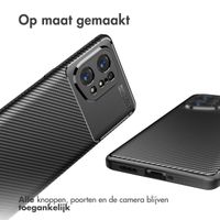 imoshion Carbon Softcase Backcover Oppo Find X5 - Zwart