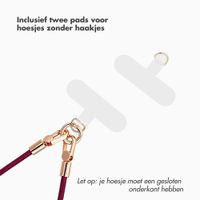 Selencia Universeel Polskoord met 2 haken - Bold Burgundy