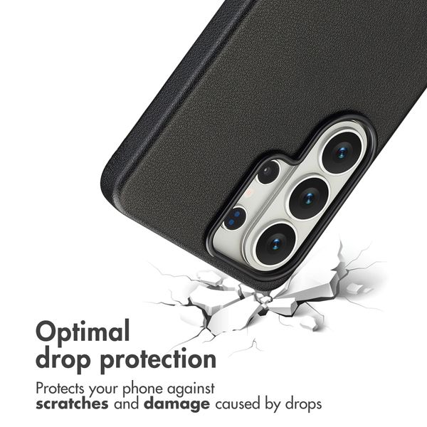 Accezz Leather Back Cover with MagSafe Samsung Galaxy S26 Ultra - Onyx Black