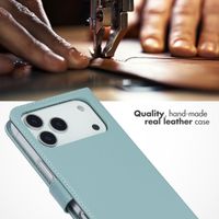 Selencia Genuine Leather Book Case Apple iPhone 17 Pro Max - Light brown