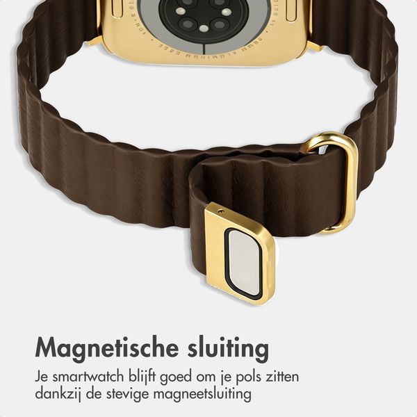imoshion Magnetisch kunstleren bandje Apple Watch | 38/40/41/42 mm - Bruin