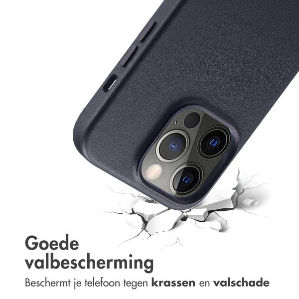 Accezz MagSafe Leather Backcover Apple iPhone 14 Pro - Onyx Black