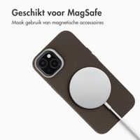 Accezz Mesh Backcover met MagSafe Apple iPhone 15 - Bruin
