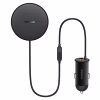 Baseus CW01 Magnetic Car mount - telefoonhouder auto - Ventilatierooster - Magnetisch en MagSafe - Draadloos opladen - Zwart 