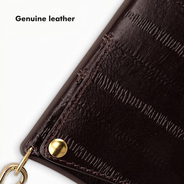 Selencia Nova Real Leather Back Cover with Card Holder Apple iPhone 13 Pro - Dark Chocolate