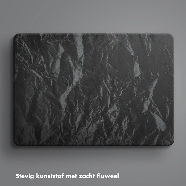 Selencia Fluwelen Cover Apple MacBook Pro 14 inch (2021 / 2023 M3 chip / 2024 M4 chip / 2025 M5 chip) - Zwart