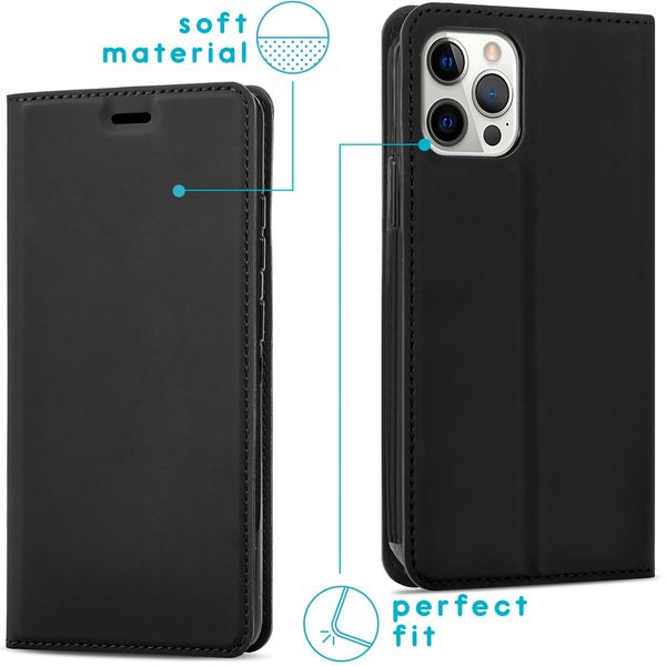 imoshion Slim Folio Bookcase iPhone 12 (Pro) - Zwart
