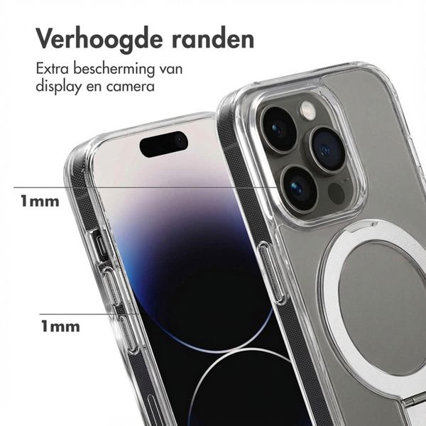 Accezz Ring Stand Backcover met MagSafe Apple iPhone 14 Pro - Transparant