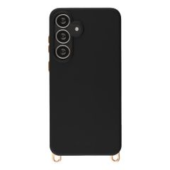 Selencia Rivièra MagSafe Backcover met afneembare haakjes Samsung Galaxy S25 FE - Velvet Black