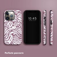 Selencia Vivid Tough Backcover iPhone 13 Pro - Trippy Swirl Dark Rose