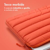 imoshion Puffer Laptop hoes 13-14 inch - Laptopsleeve - Apricot Crush Orange
