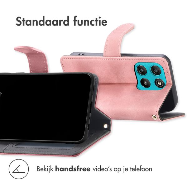 imoshion Bookcase met koord Motorola Moto G77 - Roze