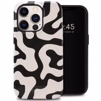 Selencia Vivid Backcover Apple iPhone 14 Pro - Art Wave Black