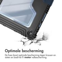 Accezz Rugged Trifold Bookcase Samsung Galaxy Tab A9 Plus - Donkerblauw