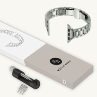 Selencia Slim Steel schakelbandje Apple Watch | 38/40/41/42 mm - Zilver