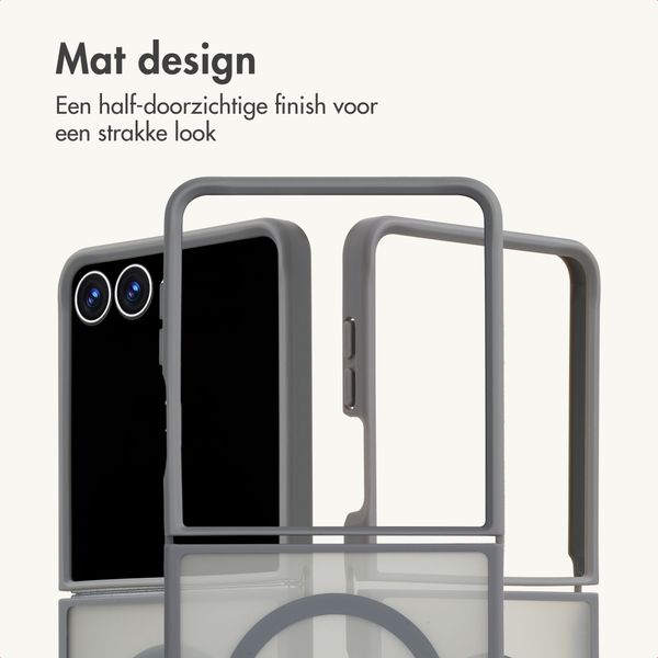 imoshion Color Guard Backcover met MagSafe Samsung Galaxy Z Flip 8 - Grijs