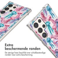 imoshion Design hoesje met koord Samsung Galaxy S23 Ultra - Jellyfish Watercolor