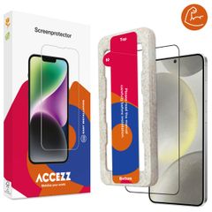 Accezz Triple Strong Full Cover Glas Screenprotector met applicator Samsung Galaxy S24 / S25 - Transparant