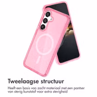 imoshion Sparkle Backcover met MagSafe Samsung Galaxy S24 - Glitter Roze