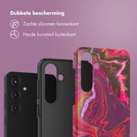 Selencia Vivid Backcover Samsung Galaxy S25 Plus - Marble Purple