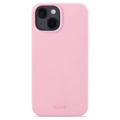 Holdit Silicone Case iPhone 15 Rouge - Pink