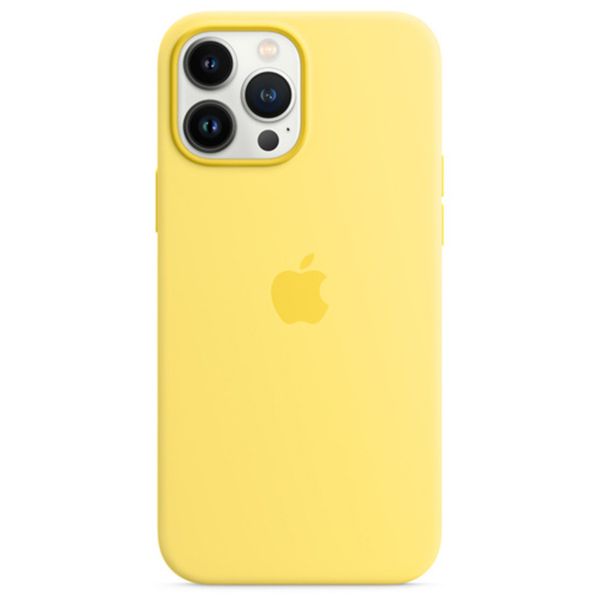 Apple Silicone Backcover MagSafe Apple iPhone 13 Pro - Lemon Zest