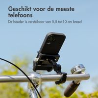 imoshion Aluminium Telefoonhouder Fiets - 360° draaibaar - Lichtgewicht - Universeel - Zwart