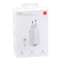 Xiaomi Originele power adapter met USB-C kabel - oplader - USB- A & USB-C poort + USB-C kabel - 65 Watt - Wit
