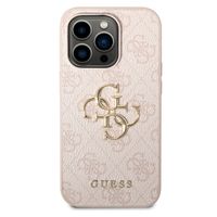 Guess 4G Metal Logo Backcover Apple iPhone 15 Pro - Roze