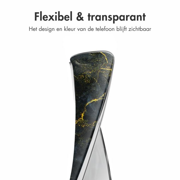 imoshion Design hoesje Samsung Galaxy S25 Edge - Black Marble