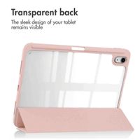 imoshion Trifold Hard Case Book Cover Apple iPad 11 (2025) 11 inch A16 / iPad 10 (2022) 10.9 inch - Pink
