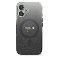 Guess MagSafe IML Glitter Gradient Case Apple iPhone 16 - Zwart