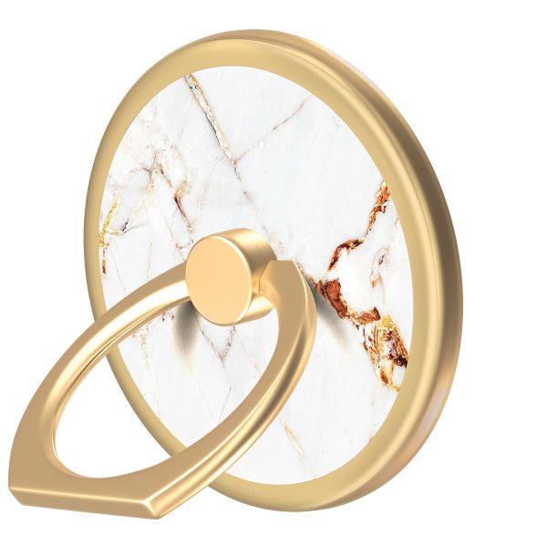 iDeal of Sweden Magnetic Ring Mount - Telefoonring - Carrera Gold Marble