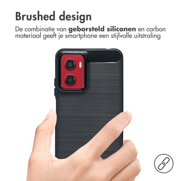 imoshion Brushed Backcover Motorola Moto G05 / E15 - Zwart
