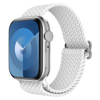 imoshion Nylon geweven bandje Apple Watch Series 1 t/m 10 / SE / Ultra (2) (44/45/46/49 mm) - Wit