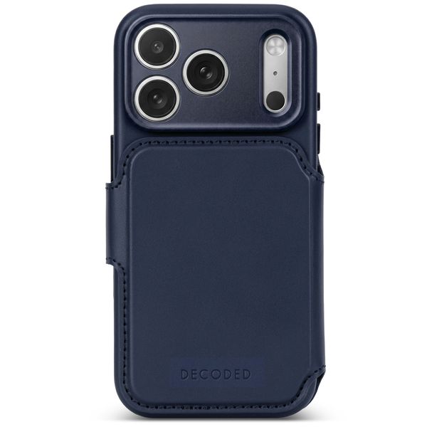 Decoded 2 in 1 Leather Detachable Wallet MagSafe Apple iPhone 18 Pro / 17 Pro - Midnight