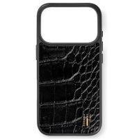 iDeal of Sweden Vegan Leather MagSafe Backcover Apple iPhone 18 Pro Max / 17 Pro Max - Black Croco