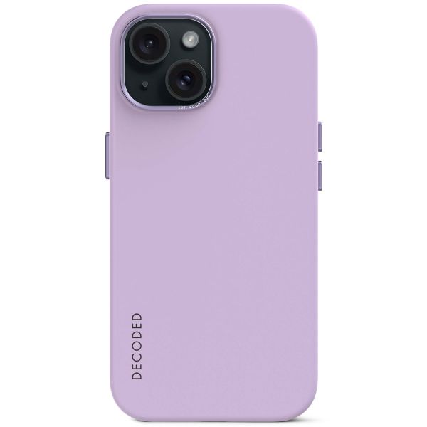 Decoded Silicone Backcover MagSafe iPhone 15 - Paars