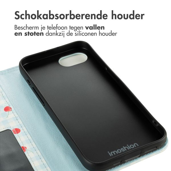 imoshion Design Bookcase Apple iPhone 17e / 16e - Cherry Check