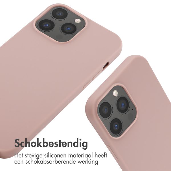 imoshion Siliconen hoesje met koord iPhone 13 Pro Max - Sand Pink