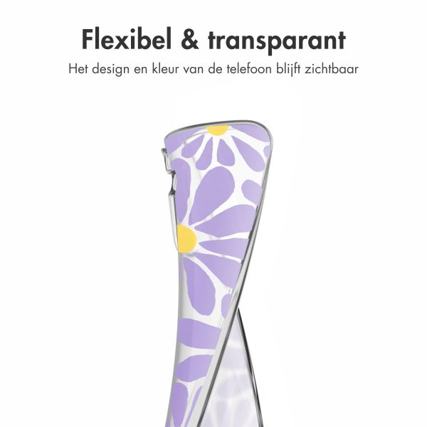 imoshion  Design hoesje Samsung Galaxy A56 - Tropical Violet Flowers Connect