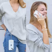 imoshion Universeel telefoonkoord + polsbandje - Parels