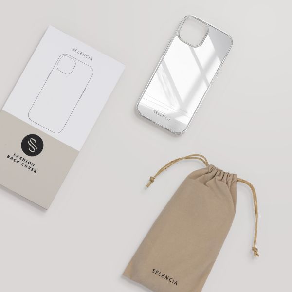 Selencia Mirror Backcover Apple iPhone 13 - Zilver