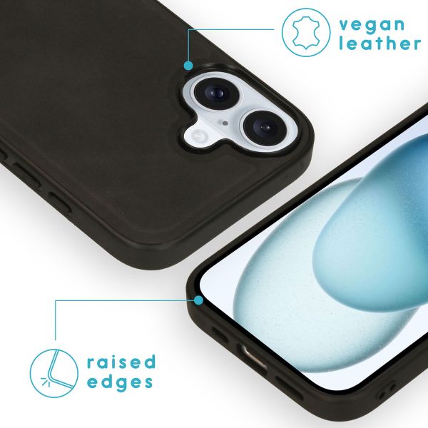 imoshion Uitneembare 2-in-1 Luxe Bookcase Apple iPhone 16 - Zwart