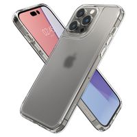 Spigen Quartz Hybrid Matte Clear Backcover iPhone 14 Pro - Transparant