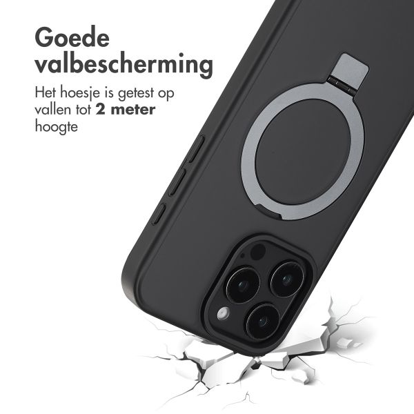 Accezz Ring Stand Backcover met MagSafe Apple iPhone 16 Pro Max - Zwart