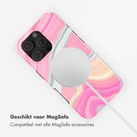Selencia Vivid Tough Backcover met MagSafe Apple iPhone 16 Pro - Pastel Lipstick Marble