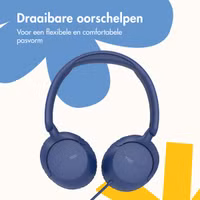 imoshion Kinderkoptelefoon met Draad - AUX kabel - Decibelbegrenzer - Denim Blue